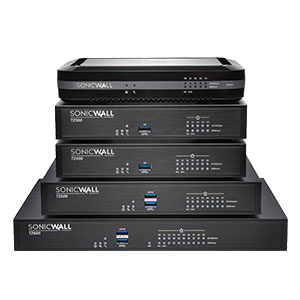 a stack of firewall appliances