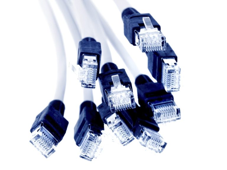 Category 6 ethernet cable, representing high-speed and reliable data transmission in networking infrastructure.